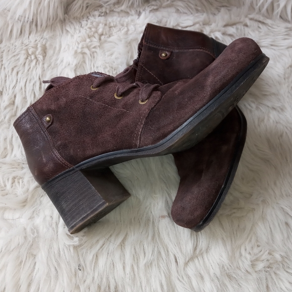 Combat boots leather - ankle boots with laces - Picture 3 of 16